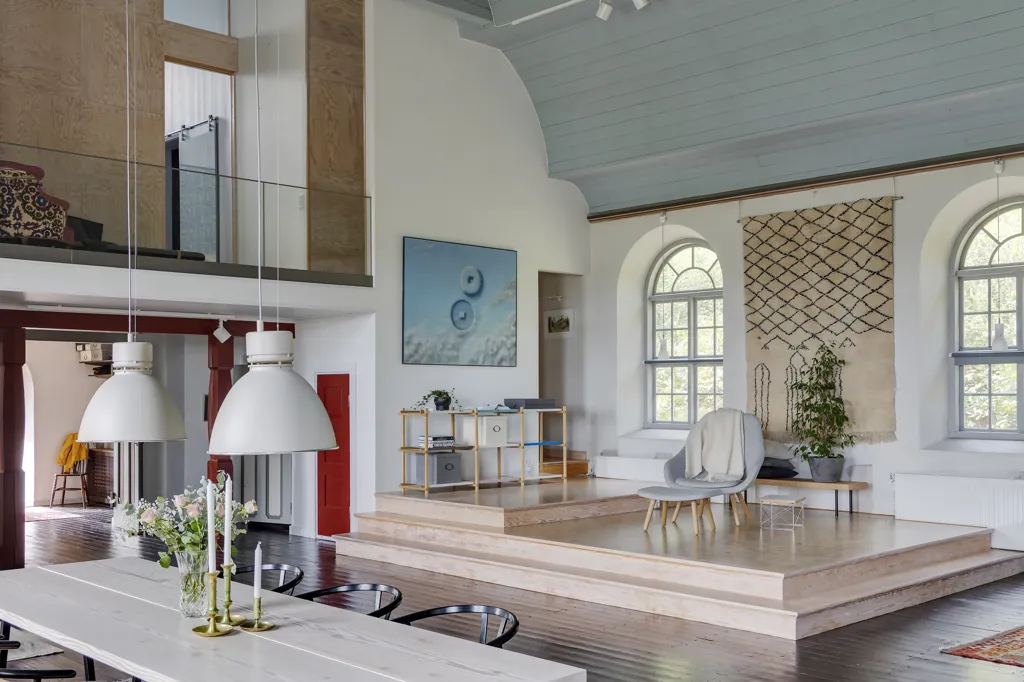 Dining Room - Historic Villa with River View in Norrmannebo
