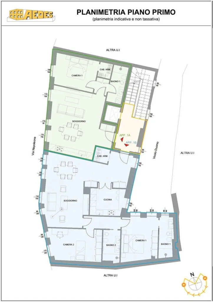 Floor Plan - Luxury Apartment with Panoramic Terrace in Monza