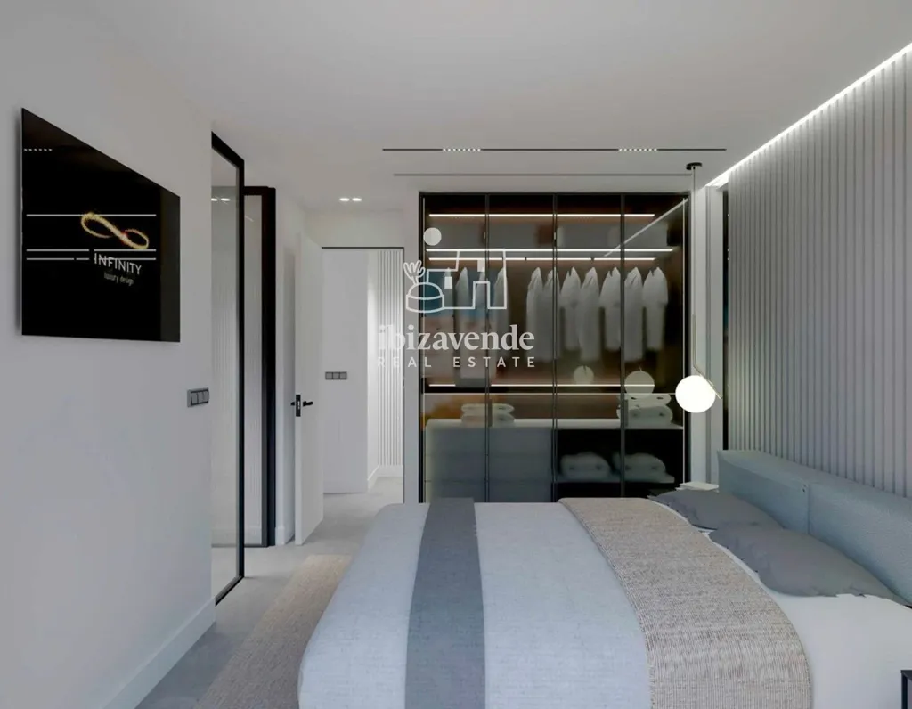 Chambres - New Build Apartment with Sea View in San Antonio