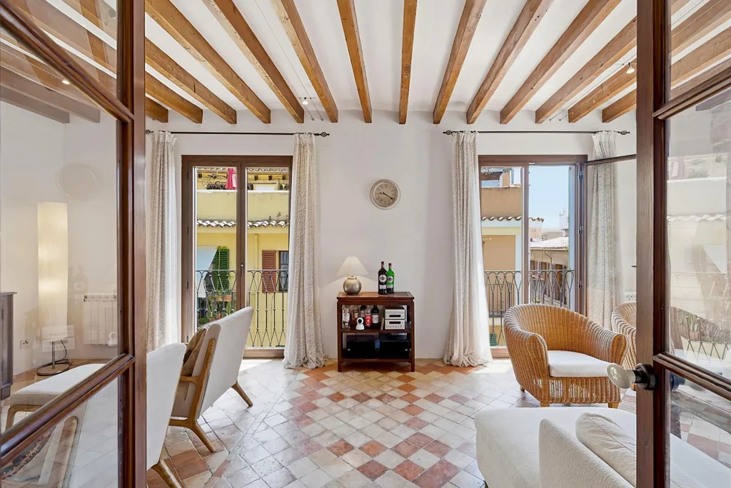 Séjour - Penthouse with 40m² Terrace in Palma de Mallorca