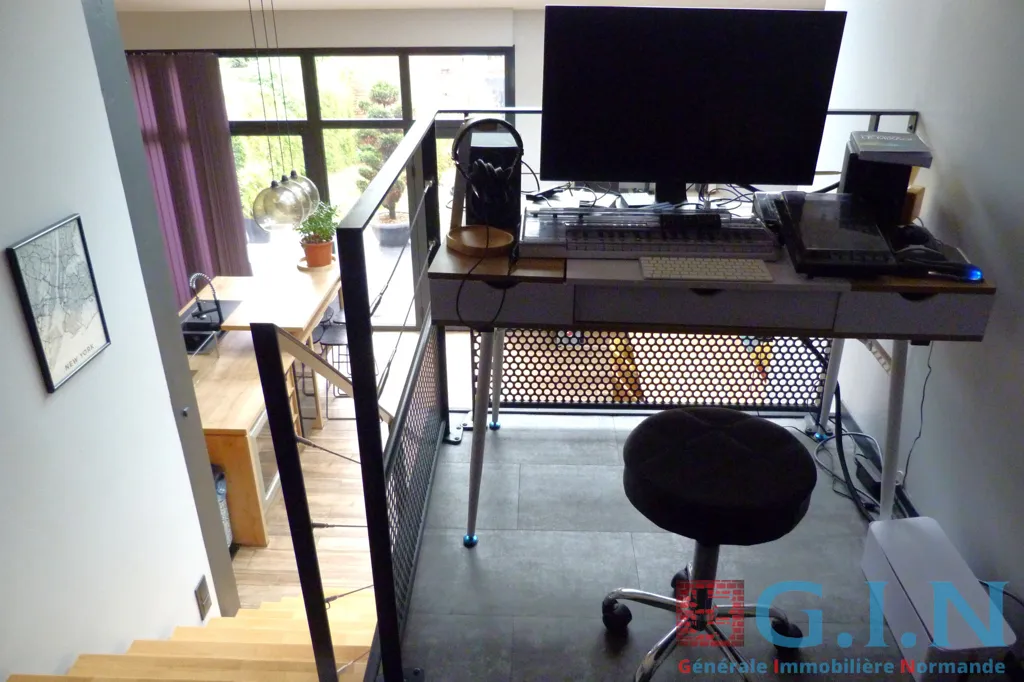 Office - Architect-Designed House with Japanese Garden in Rouen