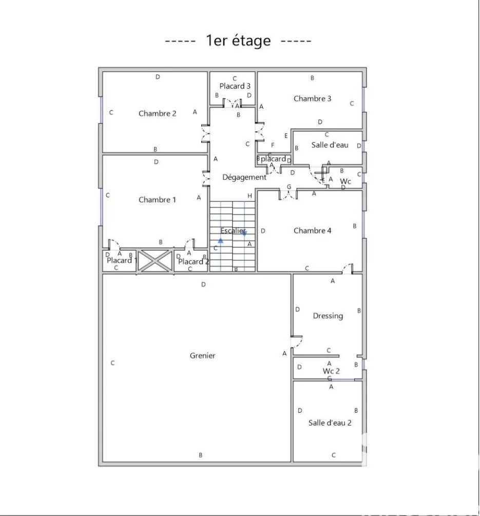 Plan - Maison de Caractère avec Piscine à Adissan