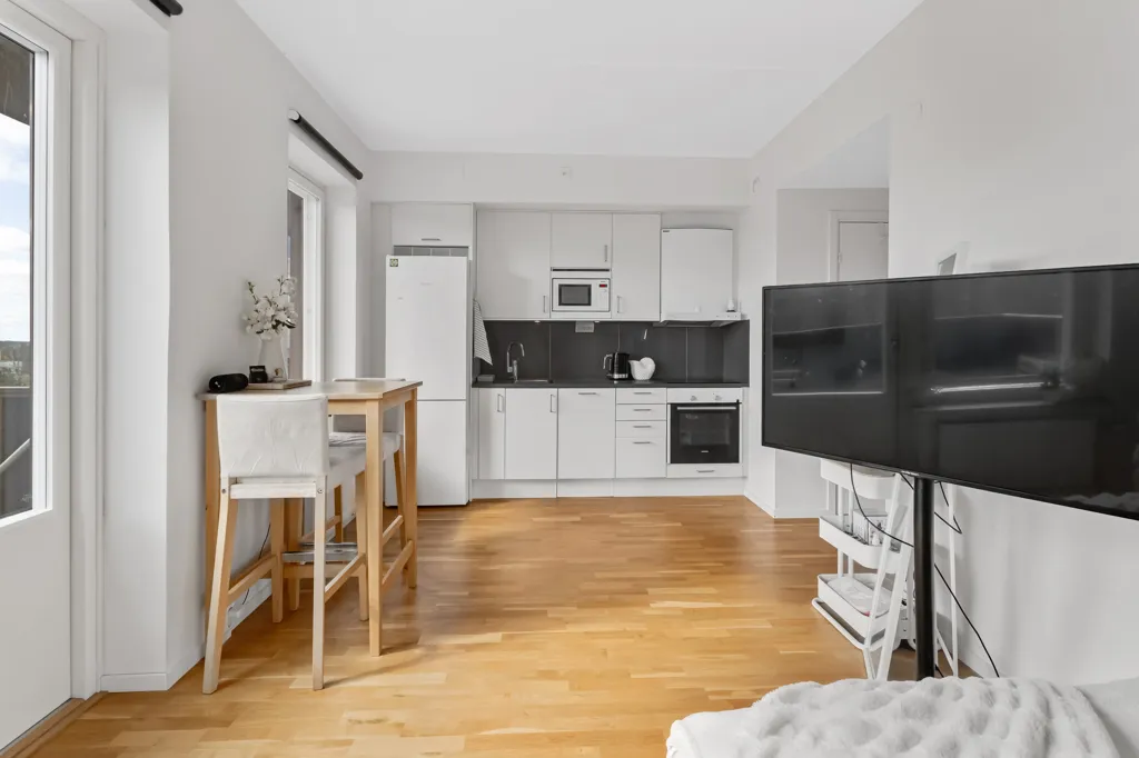 Living Room - Apartment with Balcony near Stockholm Centre