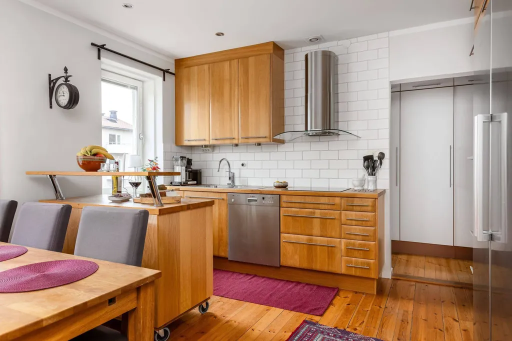 Köök - Spacious Apartment with Balcony in Linköping