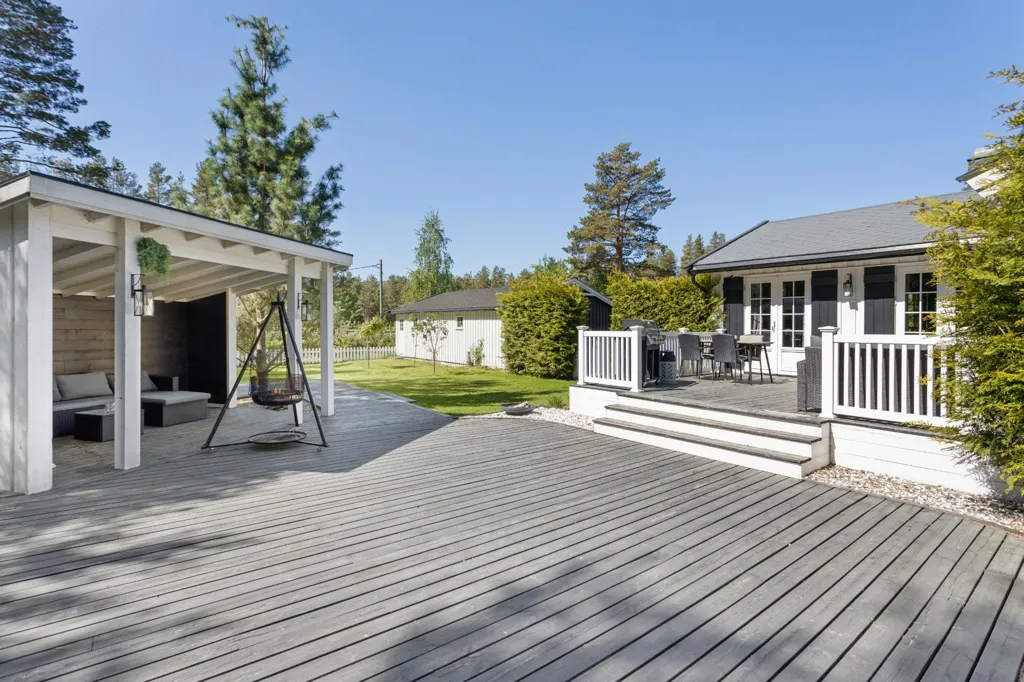 Terrasse - Cottage with Glomma Proximity in Braskereidfoss