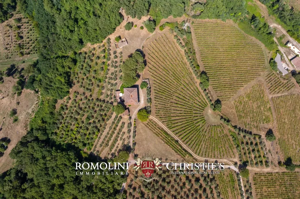 Õhuvaade - Rustic Farmhouse with Panoramic Views in Chianti