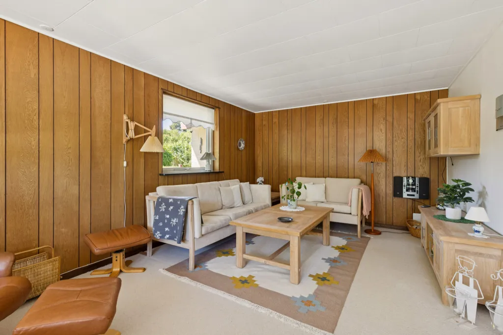 Living Room - 1975 Summerhouse with Garden in Slagelse