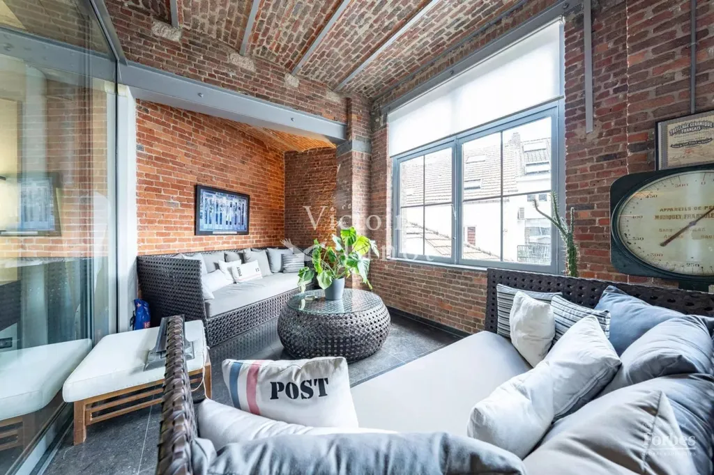 Séjour - Loft 2 Chambres avec Parking à Bruxelles