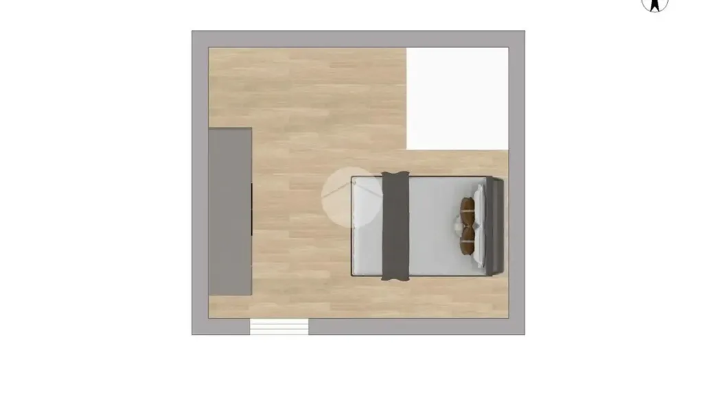 Planimetria - Semi-Detached Studio with Mezzanine in Milan