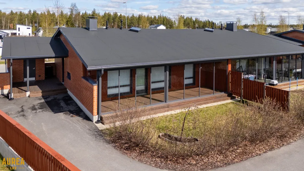 Vue aérienne - Modern House with Terrace in Soittajankangas, Oulu