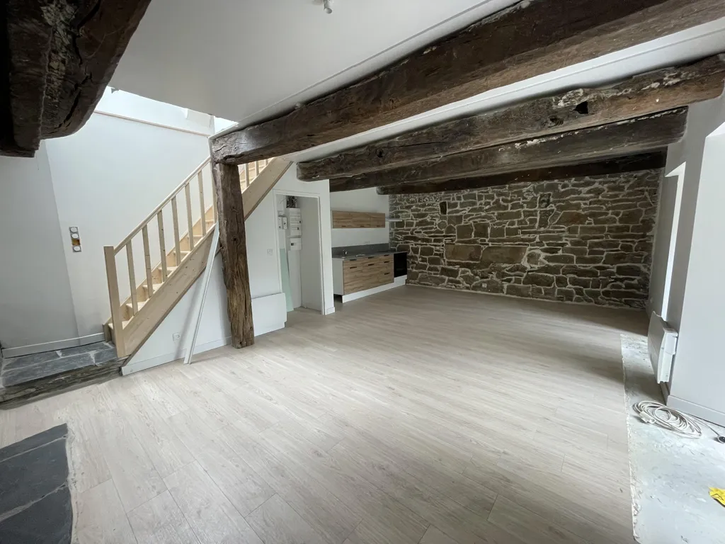 Living Room - Rustic Stone House with Garden in Countryside