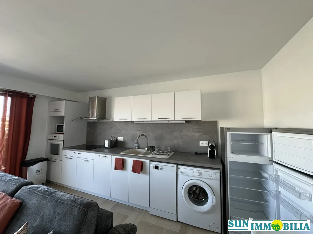 Cucina - Studio with Sea View in Saint-Laurent-du-Var