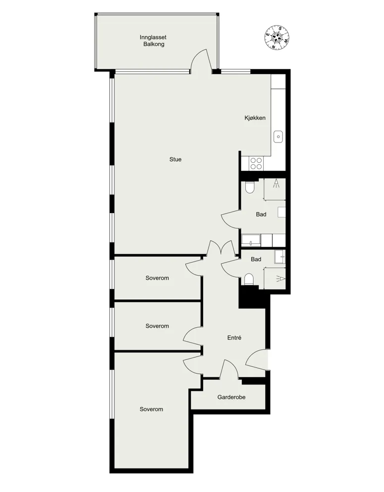 Plaan - Design Flat with Balcony in Løren/Frydenberg