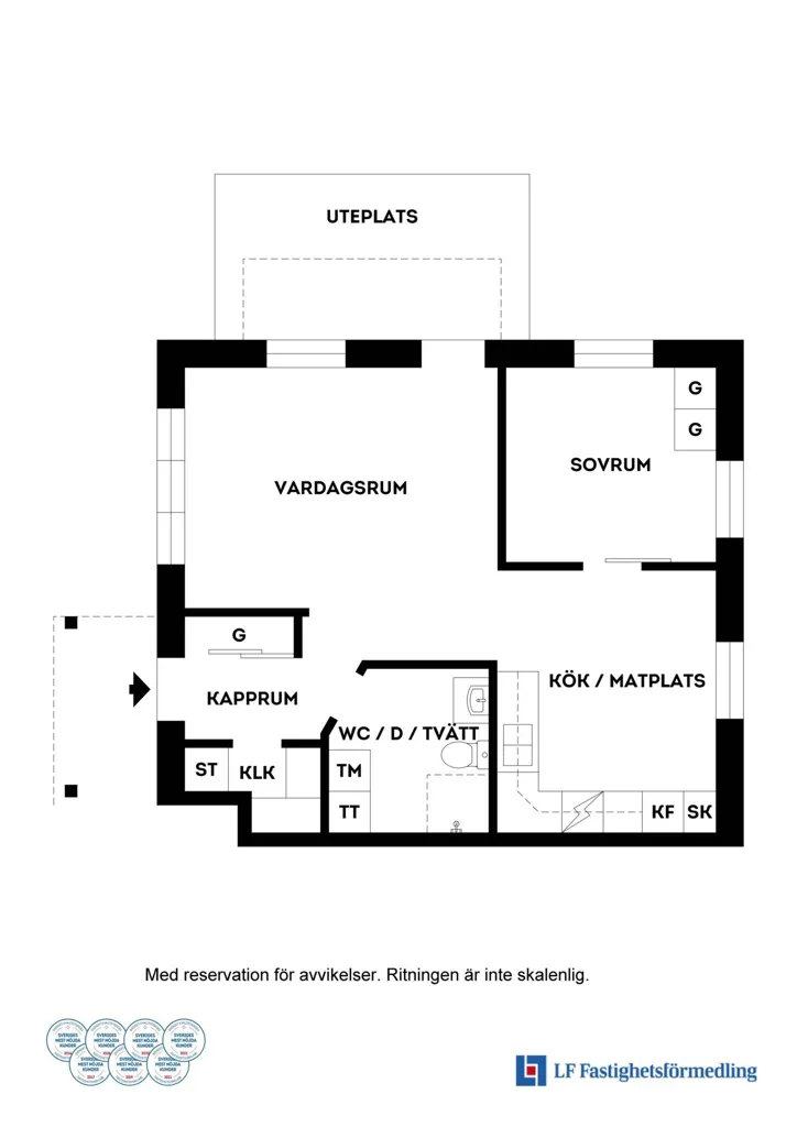 Appartement 2 pièces à Kalmar kommun