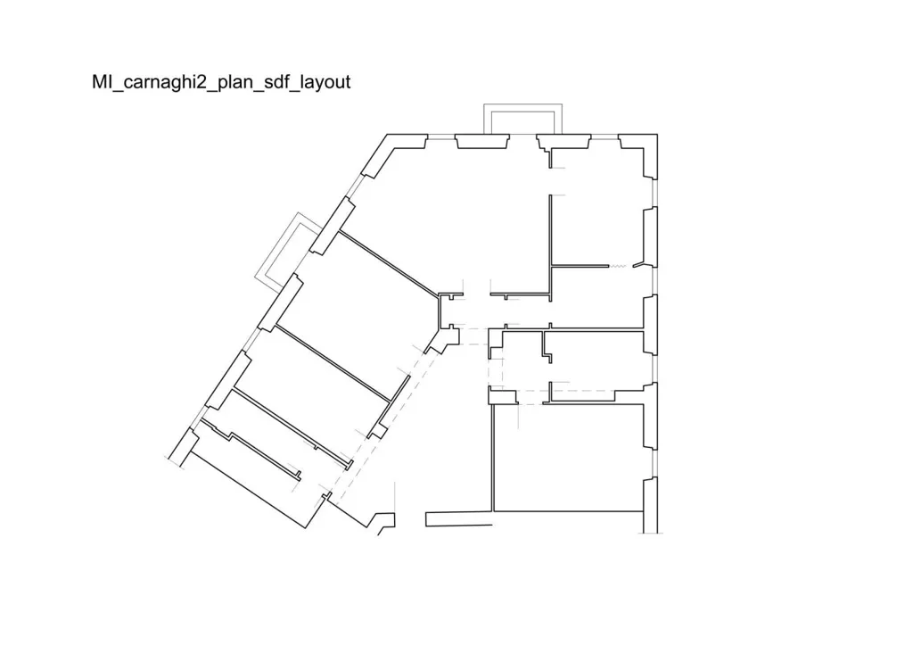 Floor Plan - Luxury Apartment with Piazza View in Milan