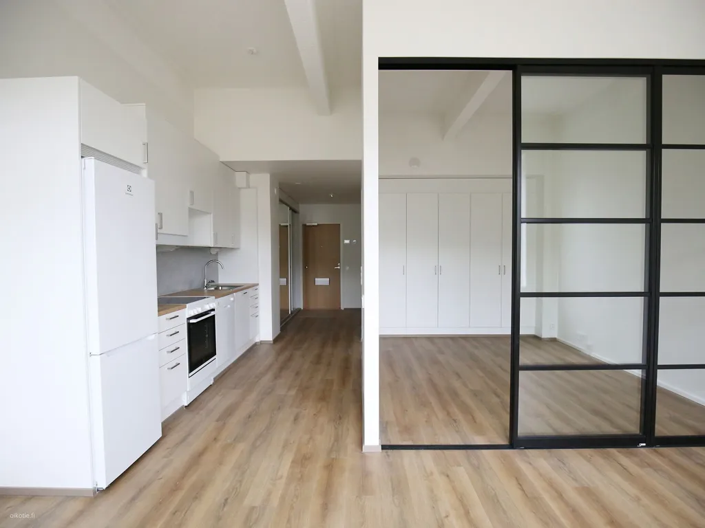 Cucina - Modernised Apartment with Sauna in Tampere
