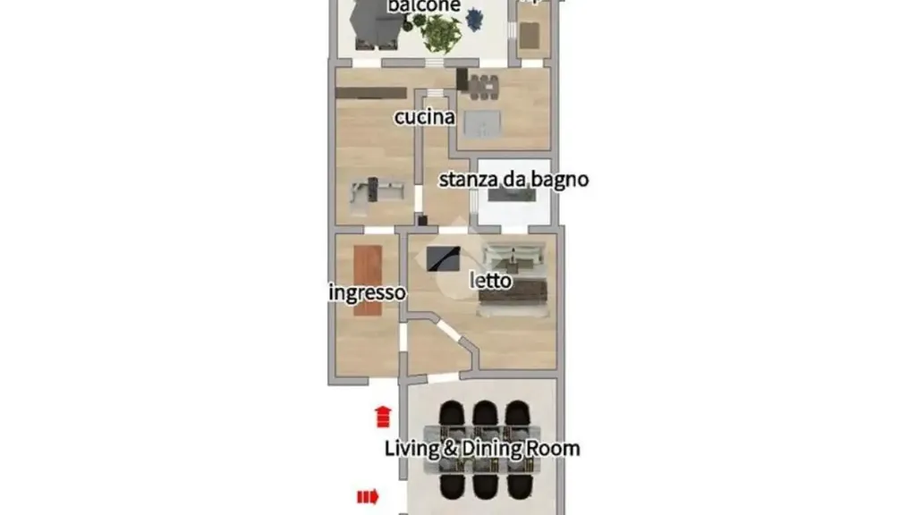 Plaan - Ground Floor Apartment with Garden in Lecce