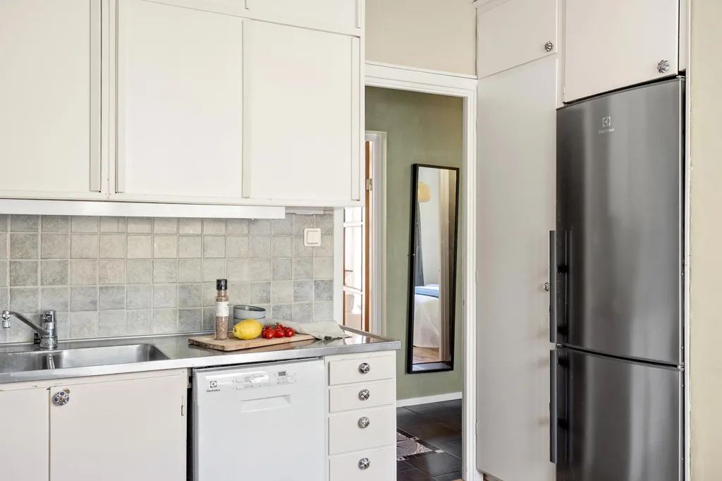 Köök - 2-Bedroom Apartment with Balcony in Lund