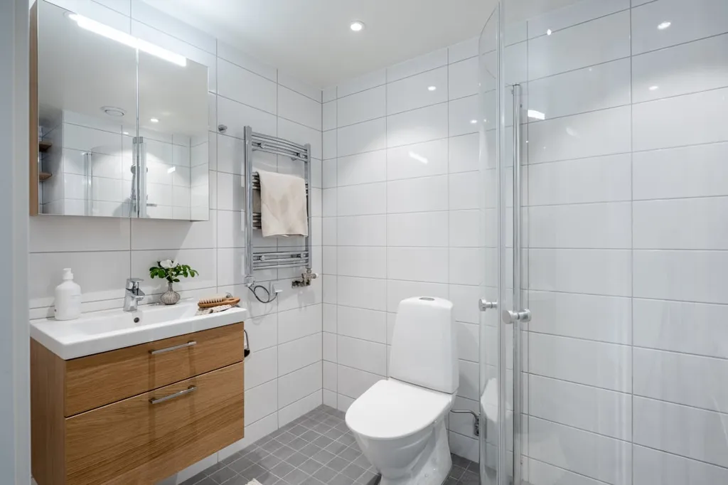 Salles de bain - Apartment with South Balcony in Kolla Parkstad