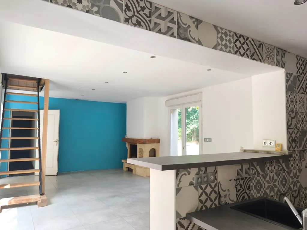 Cucina - 9-Bedroom House with Pool in Lussac