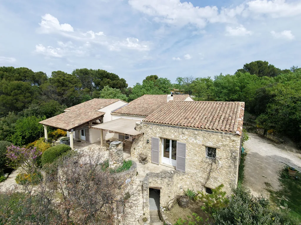 Vue aérienne - Maison de Caractère avec Vue Panoramique à Venasque