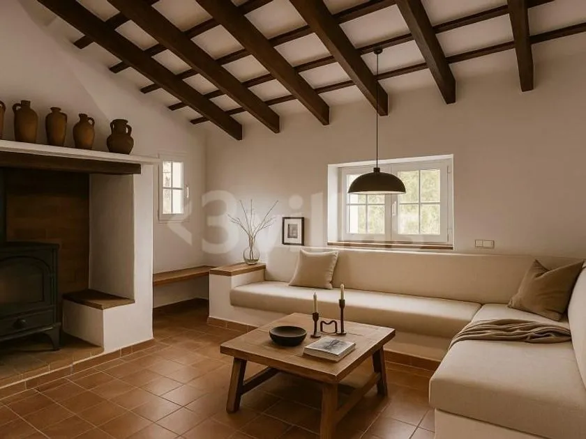 Séjour - Rustic Chalet with Pool in Alaior