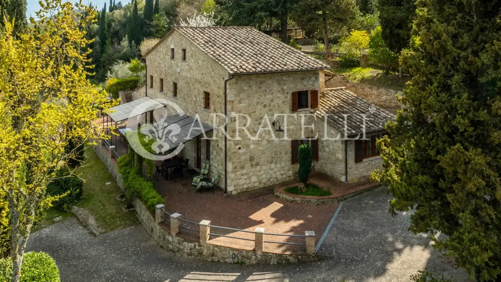Vue aérienne - Rustic Property with Pool in Sarteano