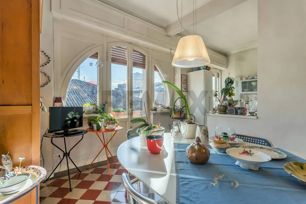 Sala da pranzo - Penthouse with Terrace in Bergamo Central