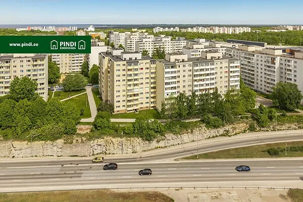 Vue aérienne - 3-Bedroom Flat with Central Heating in Lasnamäe, Tallinn