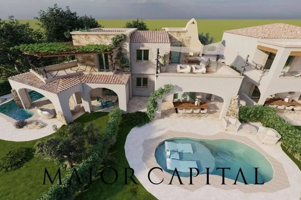 Õhuvaade - Luxury Apartment with Pool in Murta Maria, Sardinia