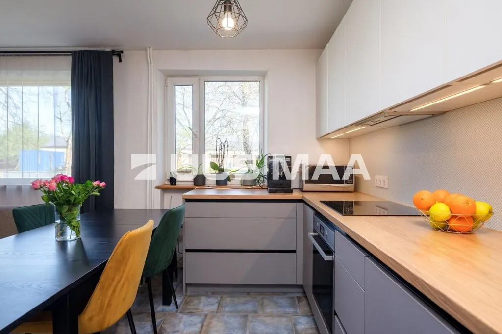 Cuisine - Renovated Apartment with Stone Construction in Tõrvandi
