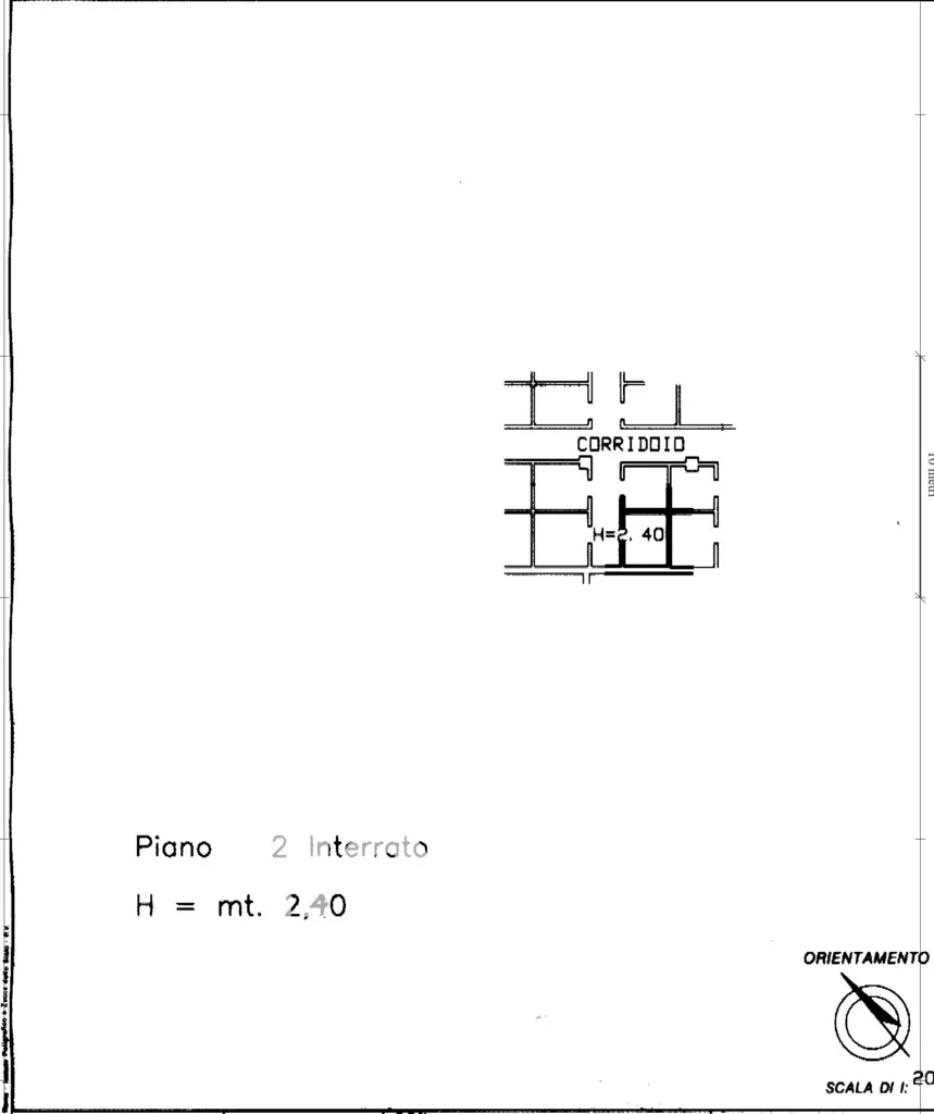 Plan - Apartment with Balconies in Central Milan