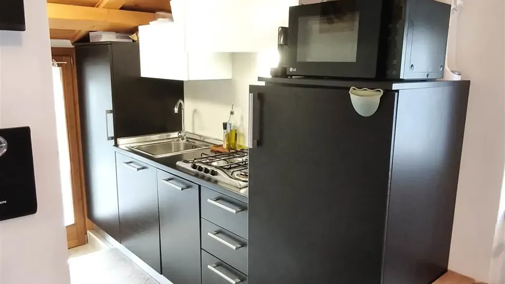 Cuisine - Bilocale with Balcony in Schilpario