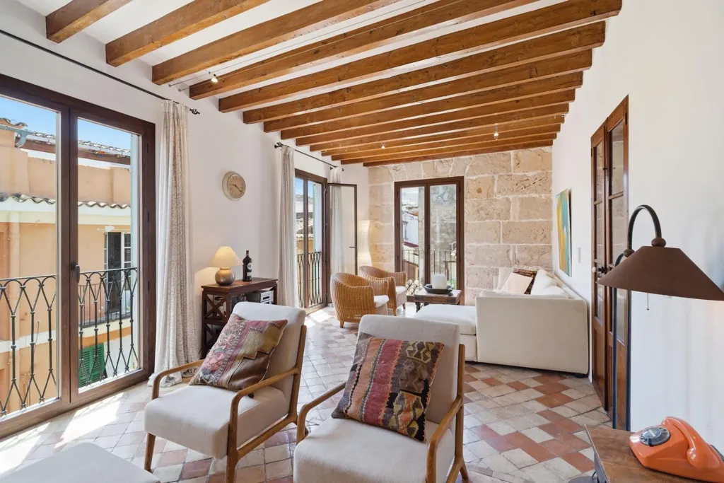 Séjour - Penthouse with 40m² Terrace in Palma de Mallorca