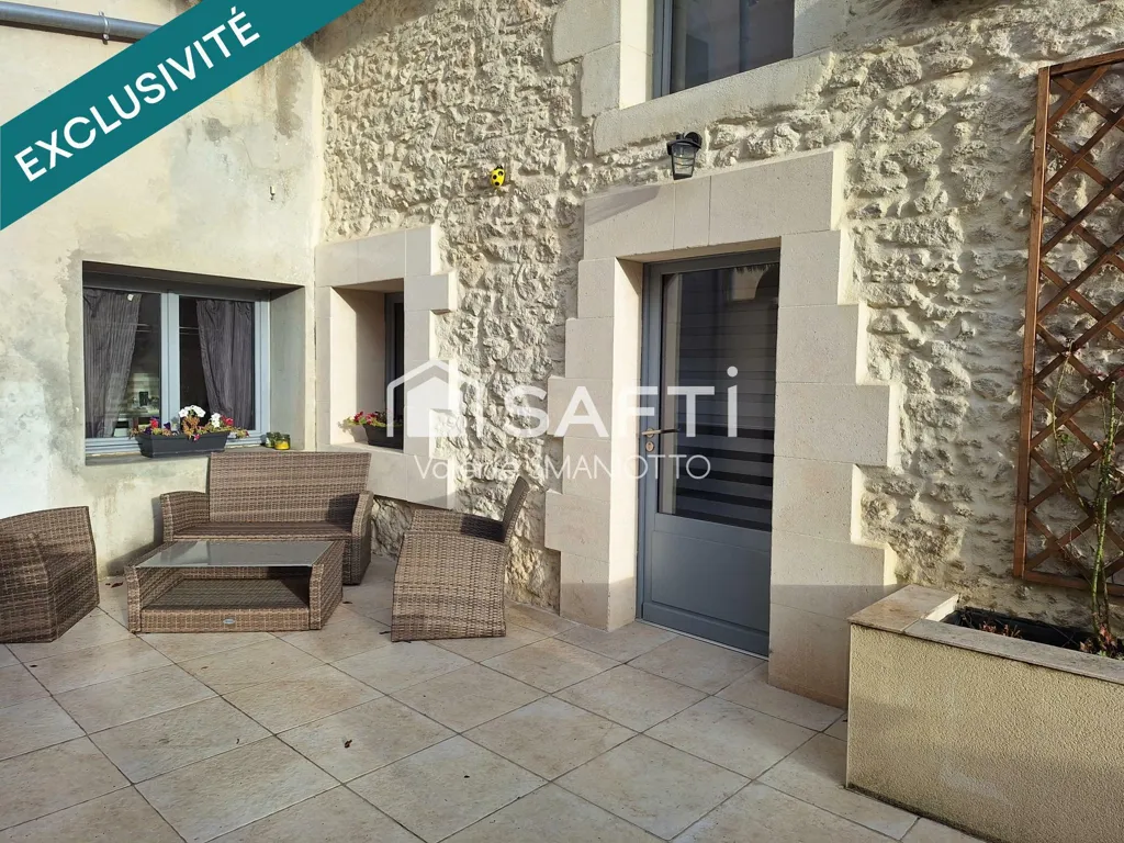 Giardino - Renovated Townhouse with Pool in Langon