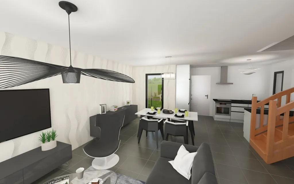 Contemporary House Project with Garden in Bourgbarre
