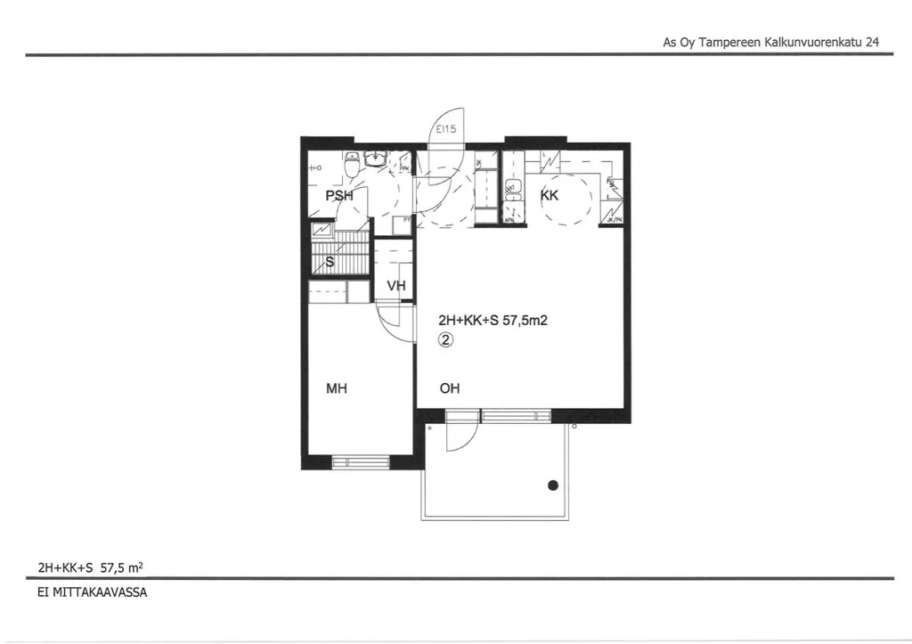 Plan - Spacious Duplex with Balcony in Kalkku, Tampere