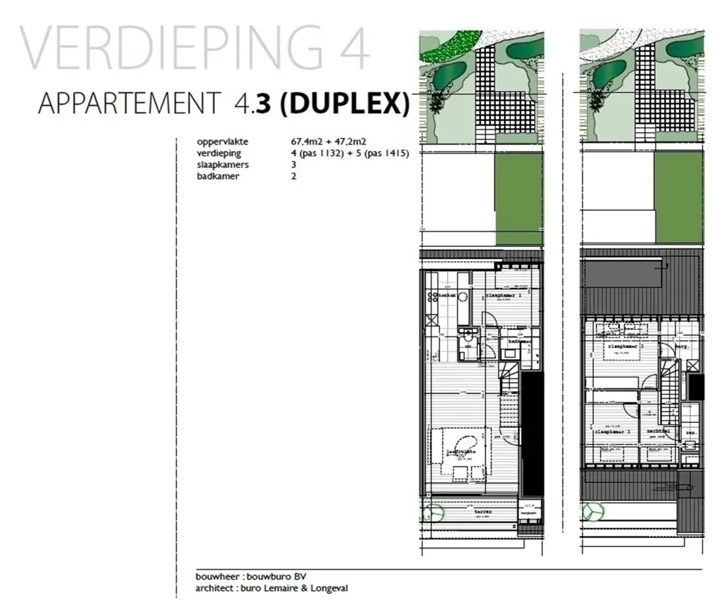 Appartement 2 chambres à Ninove