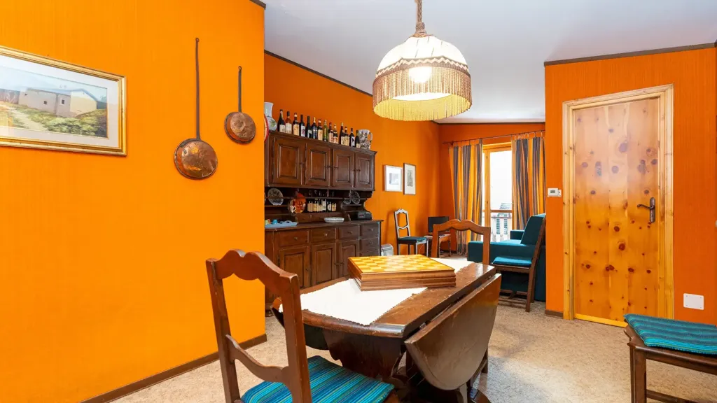 Söögituba - Mountain Apartment with Balcony in Crissolo