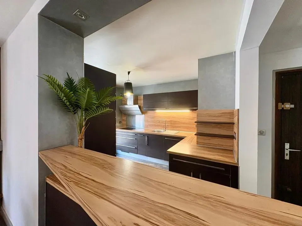 Cuisine - Appartement T3 bis avec Balcon en Hyper Centre Annemasse