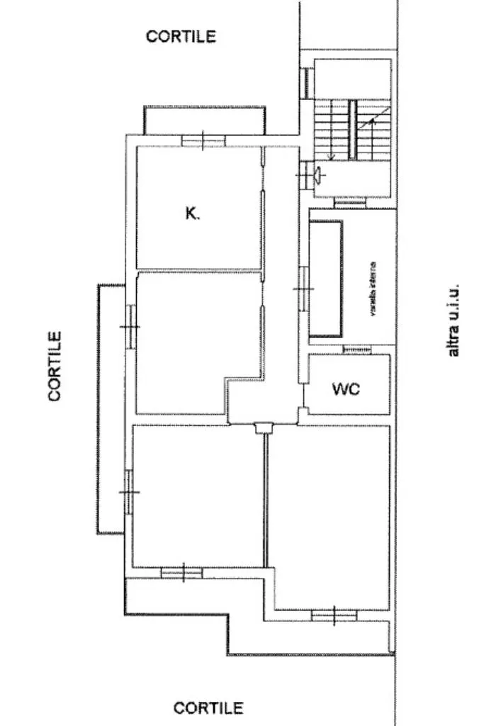 Plan - Nuda Proprietà Trilocale with Balconies in Frattamaggiore