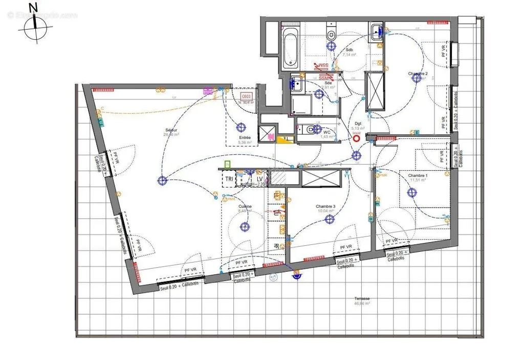 Plaan - T4 Apartment with Canal View in Bondy