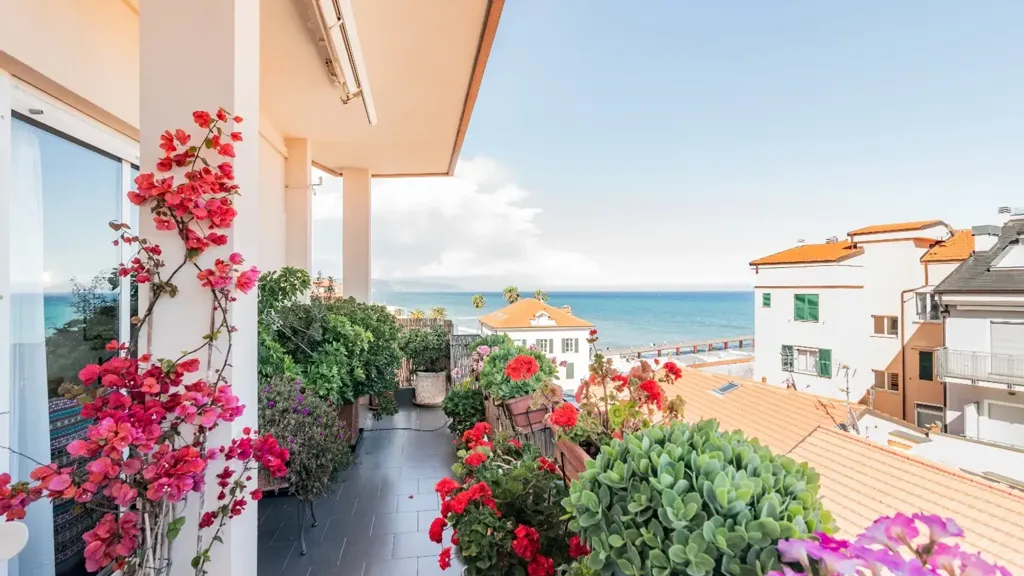 Balcon - Penthouse with Sea View in Ceriale