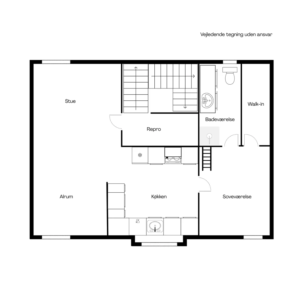 Plaan - Loft Apartment with Exposed Beams in Vejle
