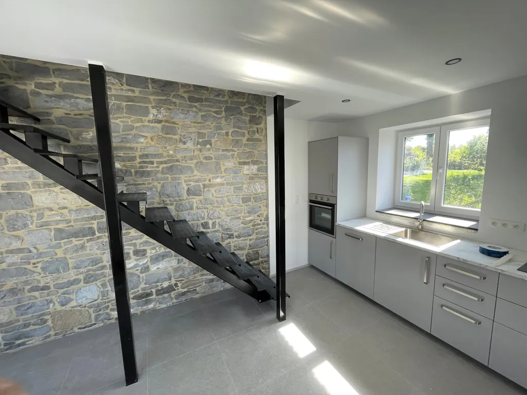 Köök - 1-Bedroom Apartment with Terrace in Floreffe
