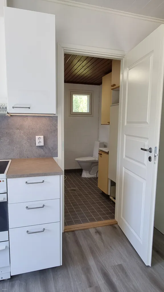 Köök - Renovated Cottage with Sauna in Lunkkaus