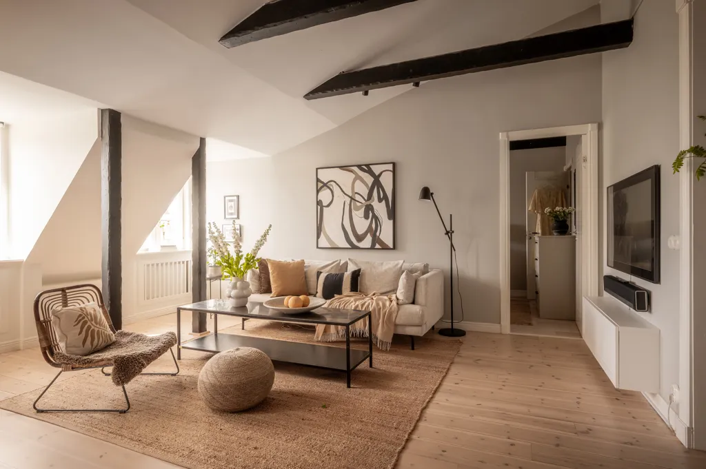Séjour - Charming Loft with City View in Stockholm