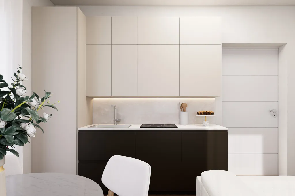 Cuisine - Ground Floor Apartment with Courtyard View in Torino