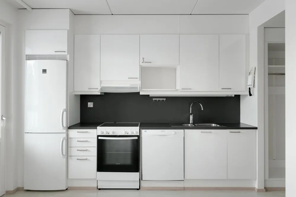 Köök - Modern Apartment with Balcony in Tikkurila, Vantaa