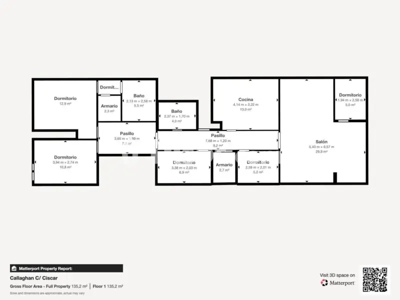 Planimetria - Ample Apartment with Terrace in Carrer de Císcar